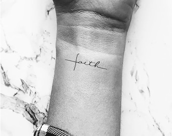 Faith Cross Temporary Tattoo (Set of 3)