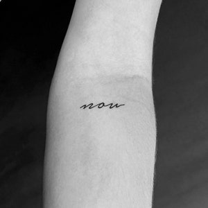 Now Temporary Tattoo (Set of 3)