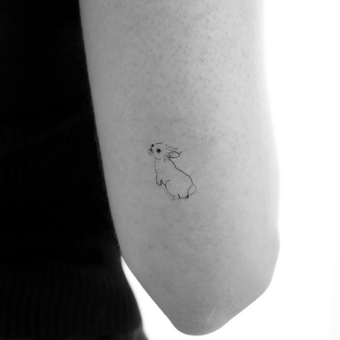 Standing Rabbit Tattoo Standing Rabbit Temporary Tattoo (set of 3) - Etsy