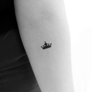 Black Crown Temporary Tattoo (Set of 3)