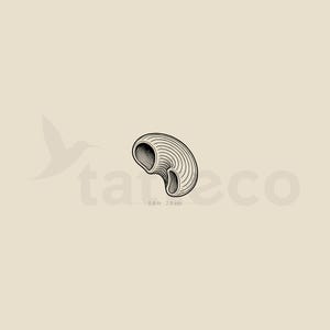 Pipe Rigate Pasta Temporary Tattoo (Set of 3)