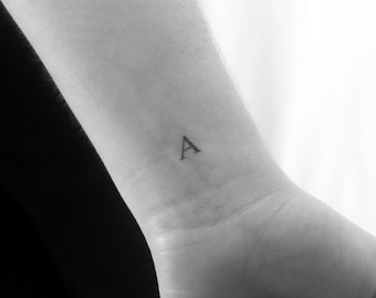 A Letter Temporary Tattoo (Set of 3)
