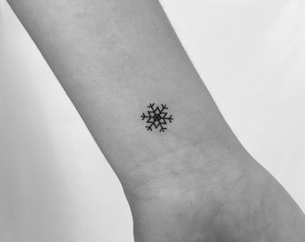 Snowflake Temporary Tattoo (Set of 3)