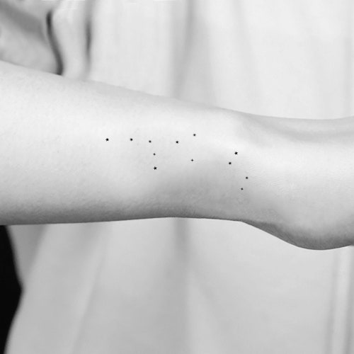 Virgo Constellation Temporary Tattoos  Etsy