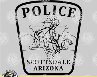 Scottsdale Arizona Police Patch (Digital Download - svg, eps, png, pdf)