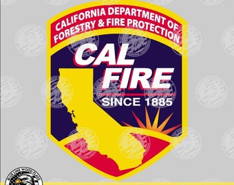 CalFire-patch - Kleur (digitale download - svg, eps, png, pdf)