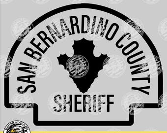 Embleem van de sheriff van San Bernardino County, Californië (digitale download - svg, eps, png, pdf)