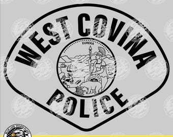 West Covina California Police Patch (Digital Download - svg, eps, png, pdf)
