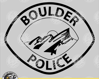 Politie-embleem van Boulder, Colorado (digitale download - svg, eps, png, pdf)