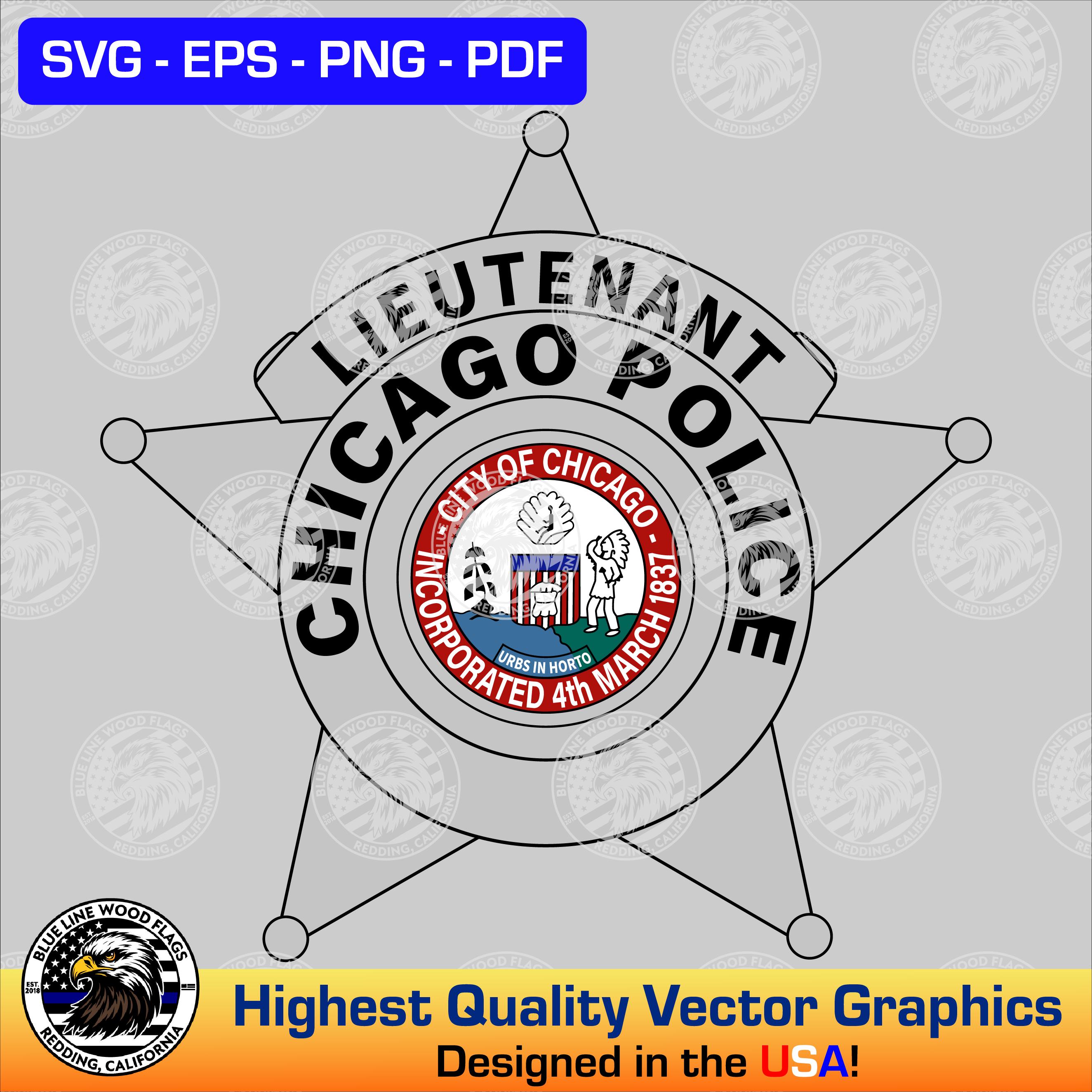 Chicago police badge - Etsy 日本
