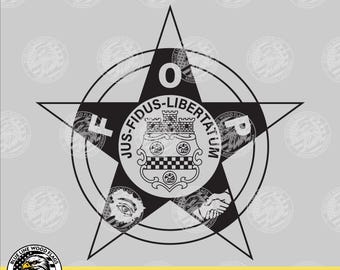 Fraternal Order of Police Logo SVG Vector File for Laser, CNC, Vinyl Cutters, Etc. | Instant Download