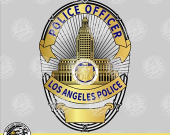 LAPD警察官バッジSVGバンドル、ロサンゼルス警察カットファイル - Etsy