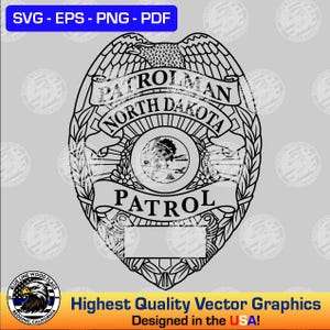 North Dakota Highway Patrol - Etsy
