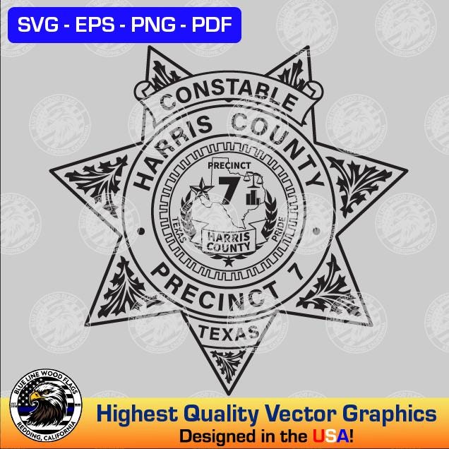 Texas Constable Badge Svg - Etsy