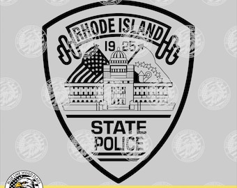 Rhode Island State Police svg eps png pdf File for Laser CNC Vinyl Cutters Digital Download