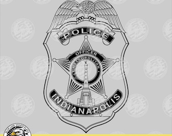 インディアナポリス警察バッジ SVG - Etsy 日本