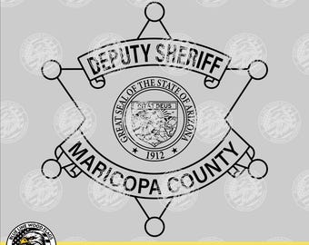 Maricopa County Arizona Deputy Sheriff Badge SVG Vector File