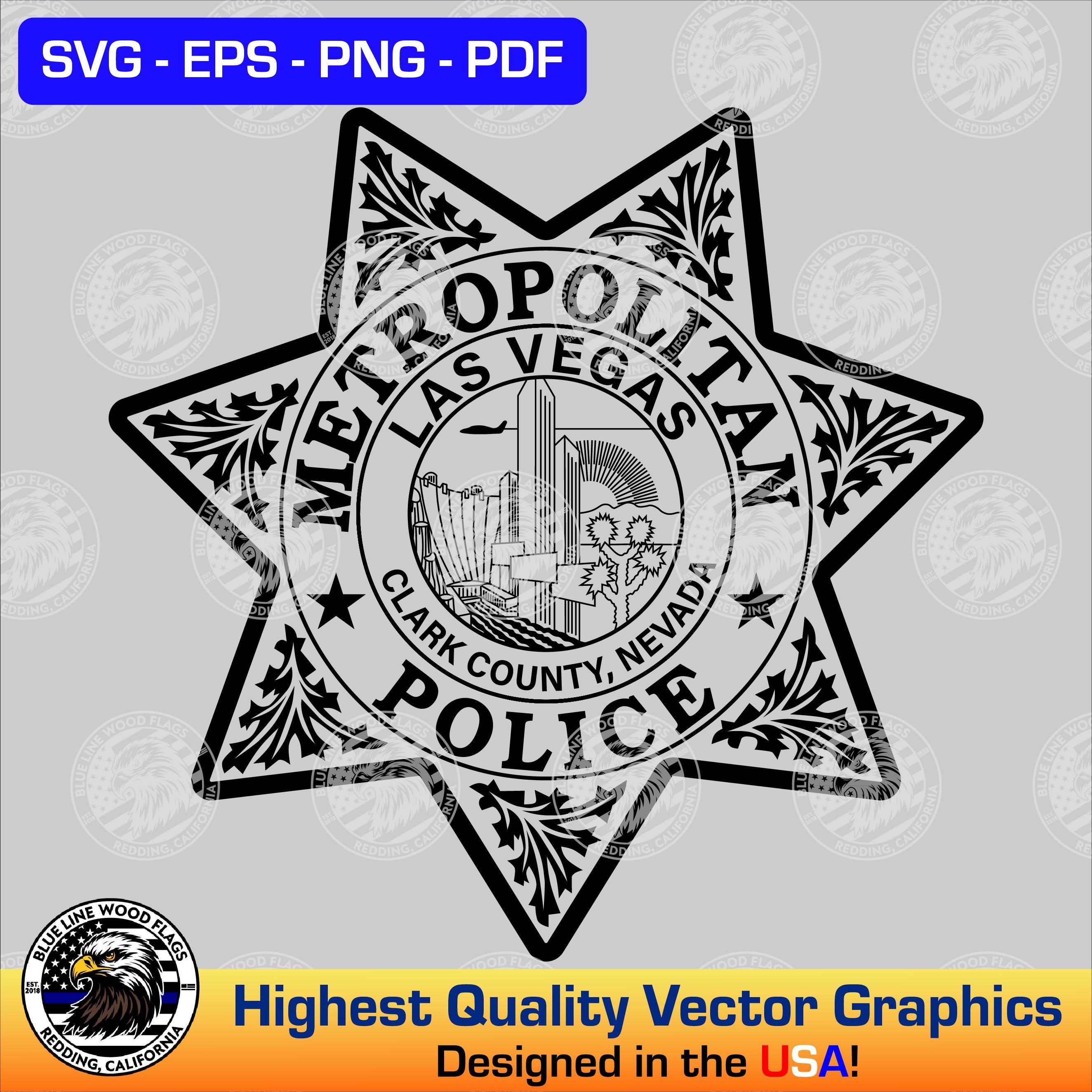 Las vegas metropolitan police svg - Etsy 日本