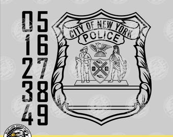 ロサンゼルス市警察 LAPD 警部補バッジ SVG ベクターファイル