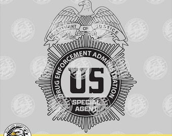 United States Drug Enforcement Agency DEA Special Agent Badge (Digital Download - svg, eps, png, pdf)