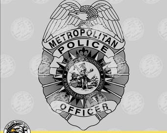 Politiebadge van Nashville, Tennessee (digitale download - svg, eps, png, pdf)