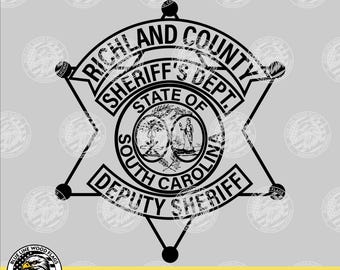 Richland County South Carolina Sheriff Patch SVG Vector File