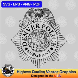 Denver Police Badge - Etsy