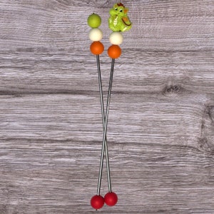 Dragon Sewing Sticks | Crochet Sticks | Amigurumi Sticks | Cute Sewing Sticks | Handmade Gift
