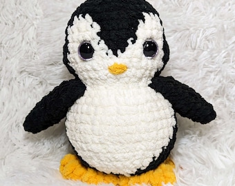 Penguin Crochet Animal | Crochet Animals | Cute Doll | Stuffed Chubby Plush | Plushie Toy | Handmade Gift