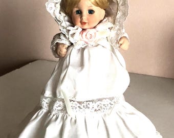 Vintage '90s Effanbee Porcelain Collectible Doll - P-221