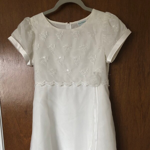 Tea Length White Dress Etsy