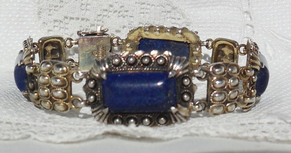 Antique 1906-1910 THEODOR FAHRNER Lapis Lazuli & … - image 8