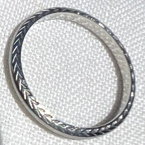 Antique 1920s 18K Gold BELAIS Engraved Wedding Band/ Ring
