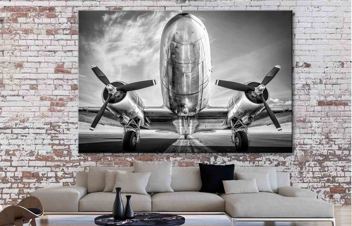 Modern Airplane, Aircraft Wall Art Décor, Airplane Poster ,airplane