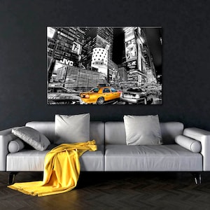 Yellow Taxi Cars, New York taxi, New York poster, Taxi print, Yellow Taxi wall art, Yellow Taxi print set,Taxi art print