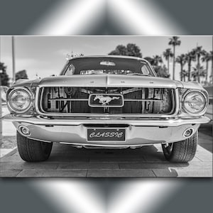 Ford Mustang / Ford print / Póster Ford / Ford wall art / Ford mustang canvas / Hudson Hornet 1952 / Coche retro