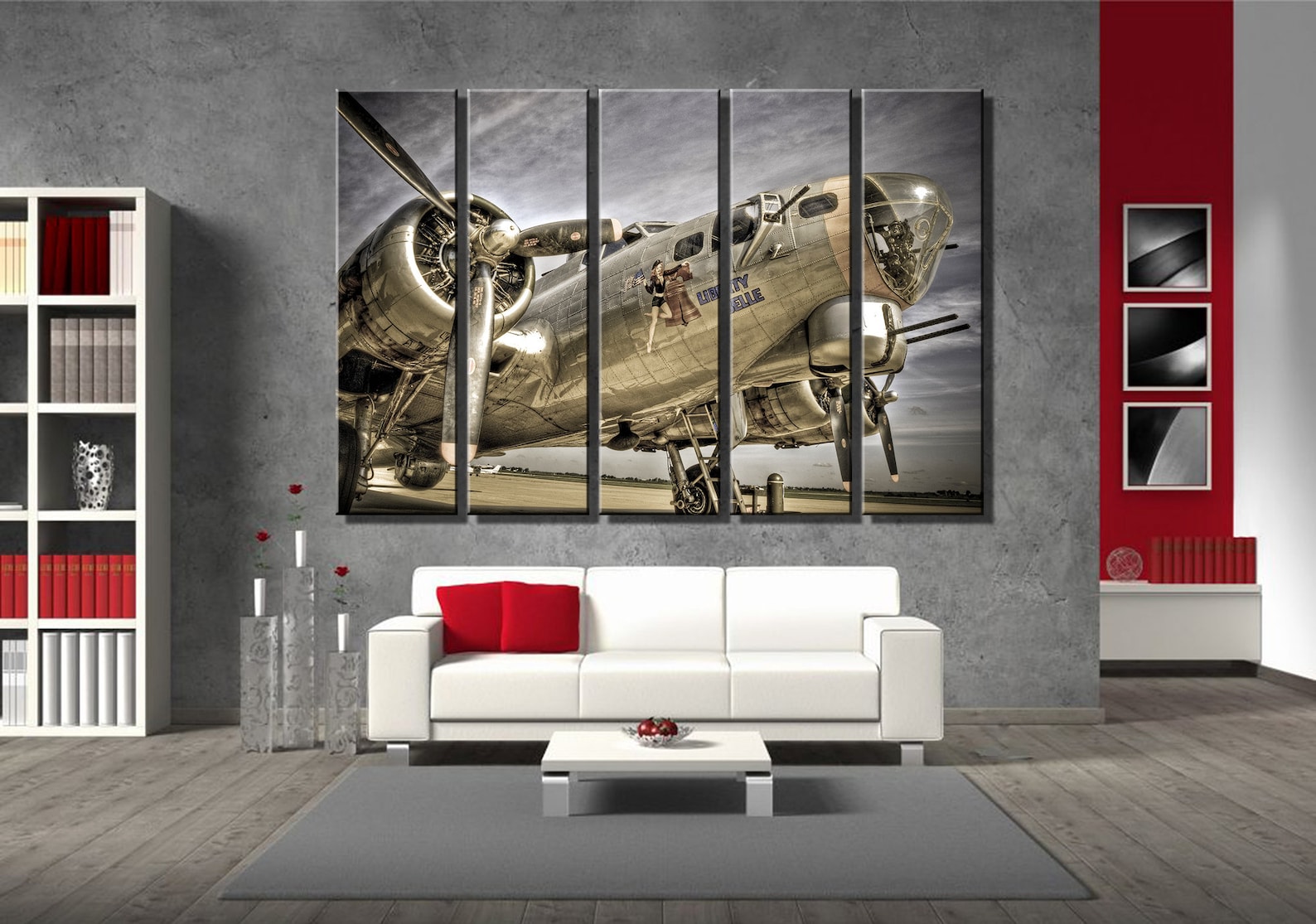 Aircraft Wall Art Airplane Wall Art Vintage Plane Aviationwall Art