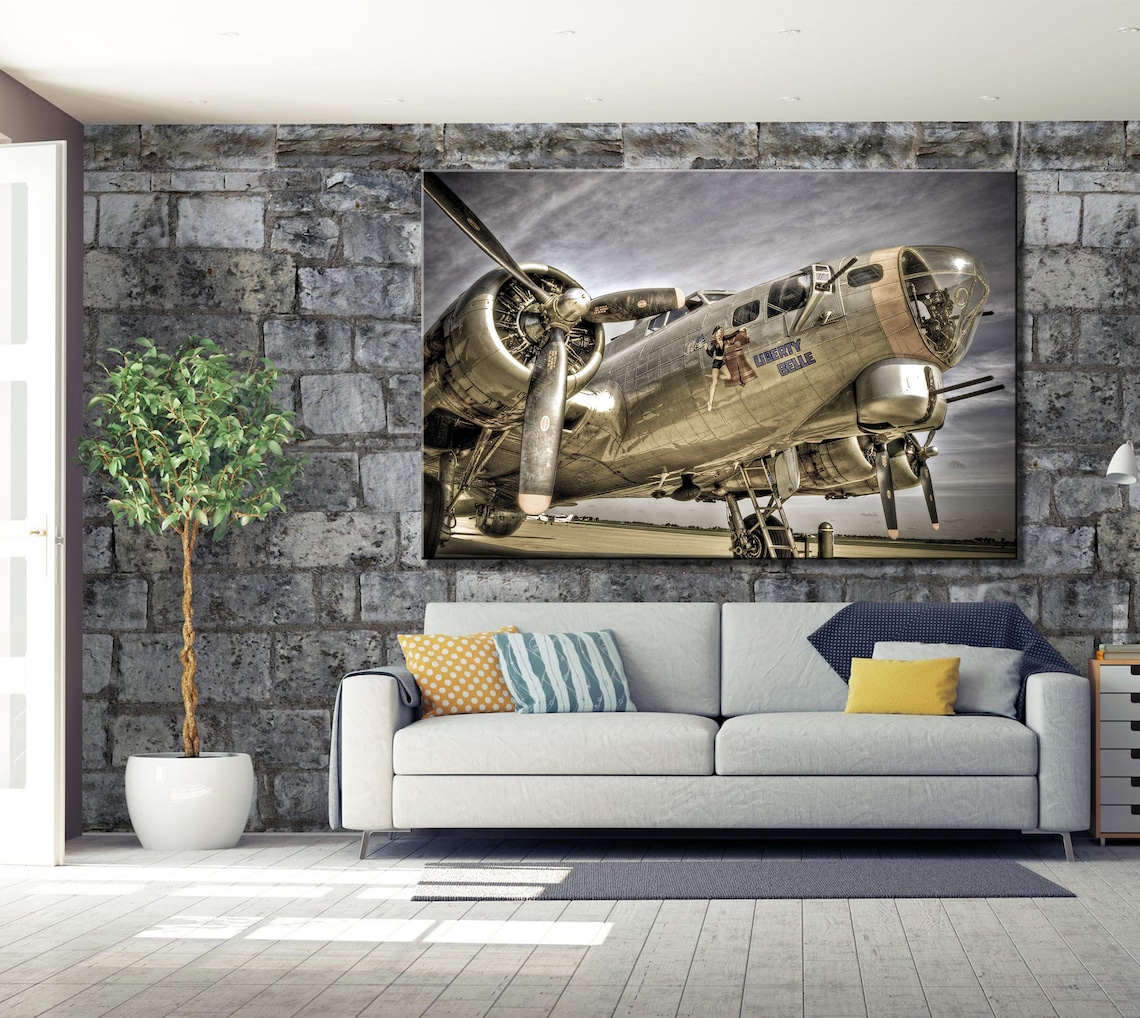 Aircraft Wall Art Airplane Wall Art Vintage Plane Aviationwall Art