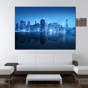 Chicago citi, Chicago Wall Art, Chicago night view, Contemporary art,Blue print,Chicago photo,Home decor, Office decor,Modern Chicago Print