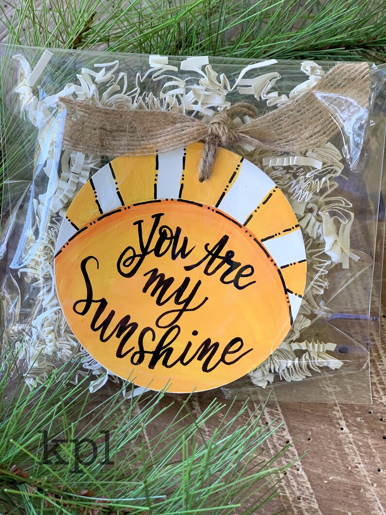 You Are My Sunshine Christmas Ornament Etsy