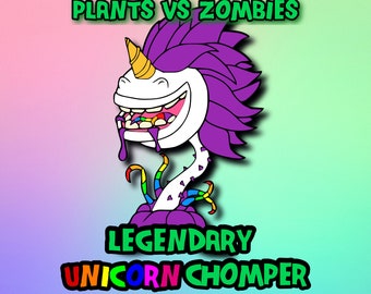 Plants vs Zombies Unicorn Chomper, Legendary Character, SVG, JPG, PNG, Digital cutting file Plants vs Zombies Unicorn Chomper, Legendary Character, SVG, JPG, PNG, Digital cutting file