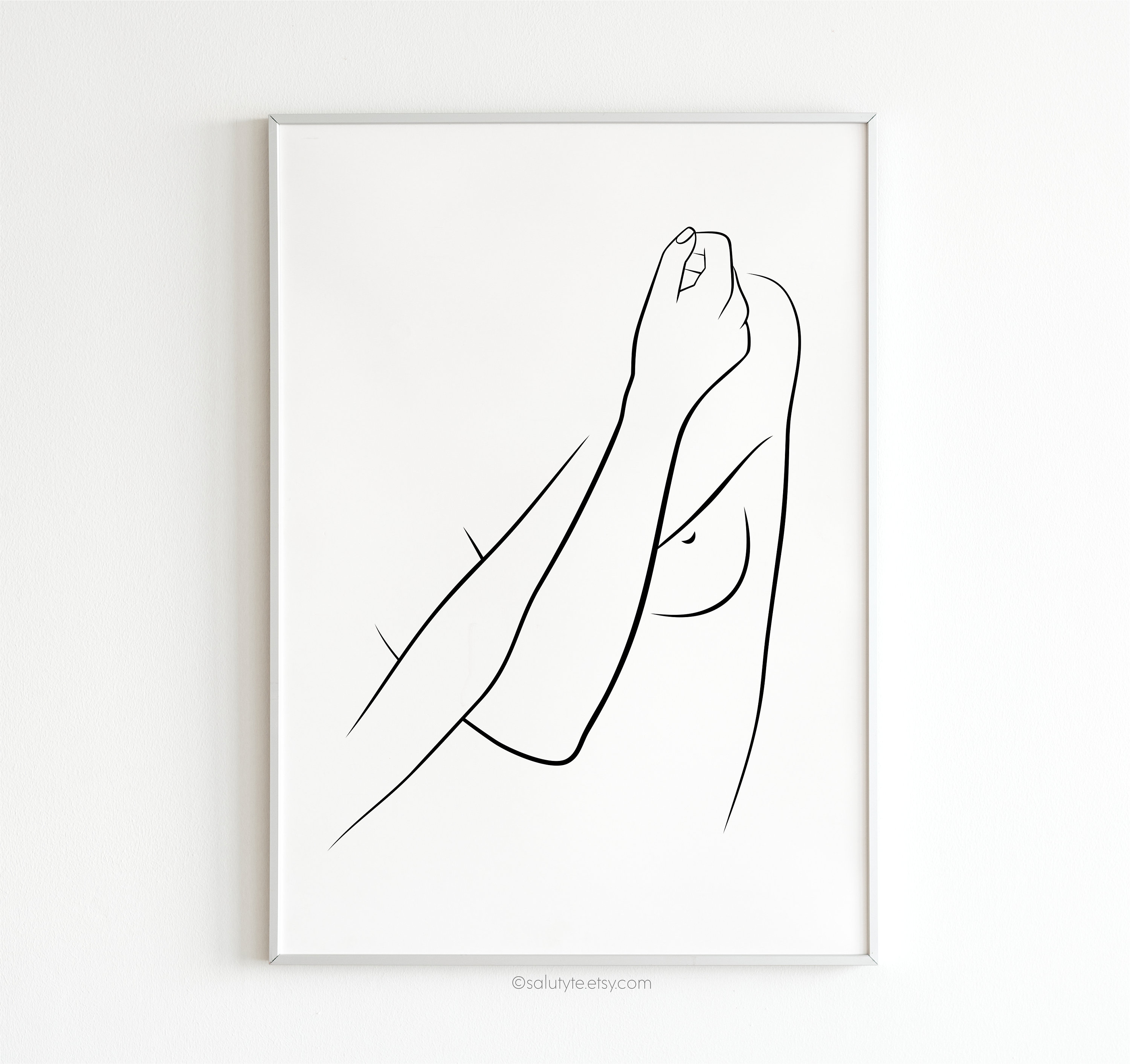 Female Body Line Drawing