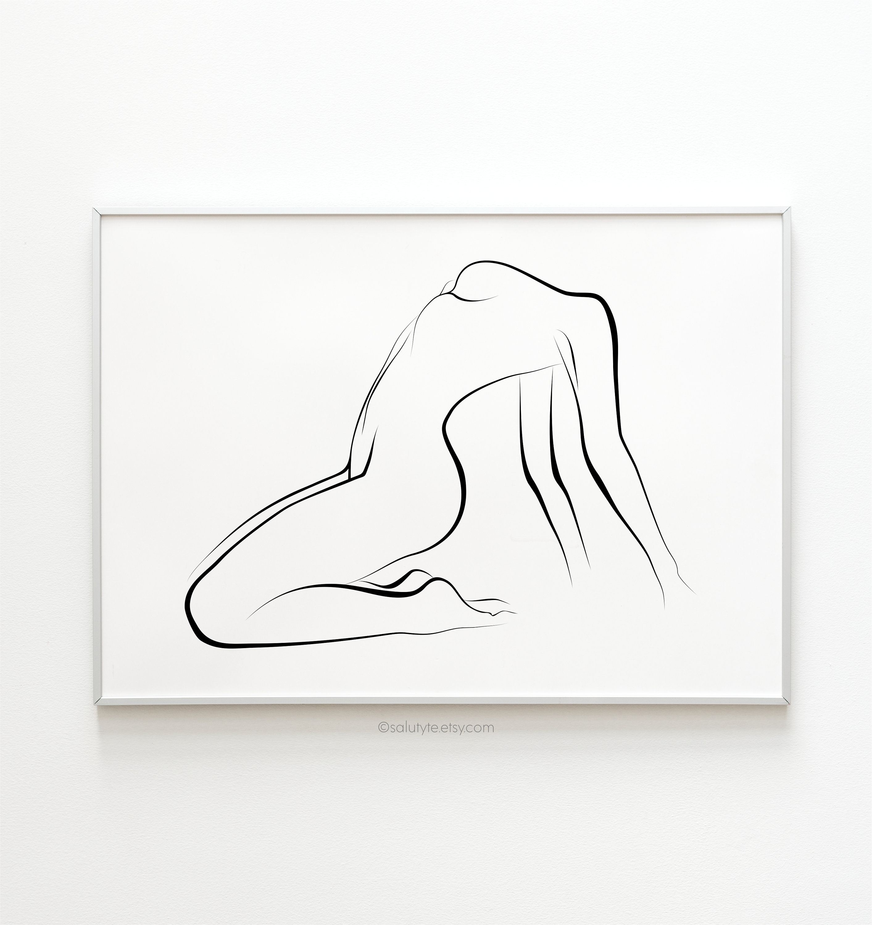 Erotic Line Art Female Line Art Nude Woman Art Body Line Drawing Nude Line...