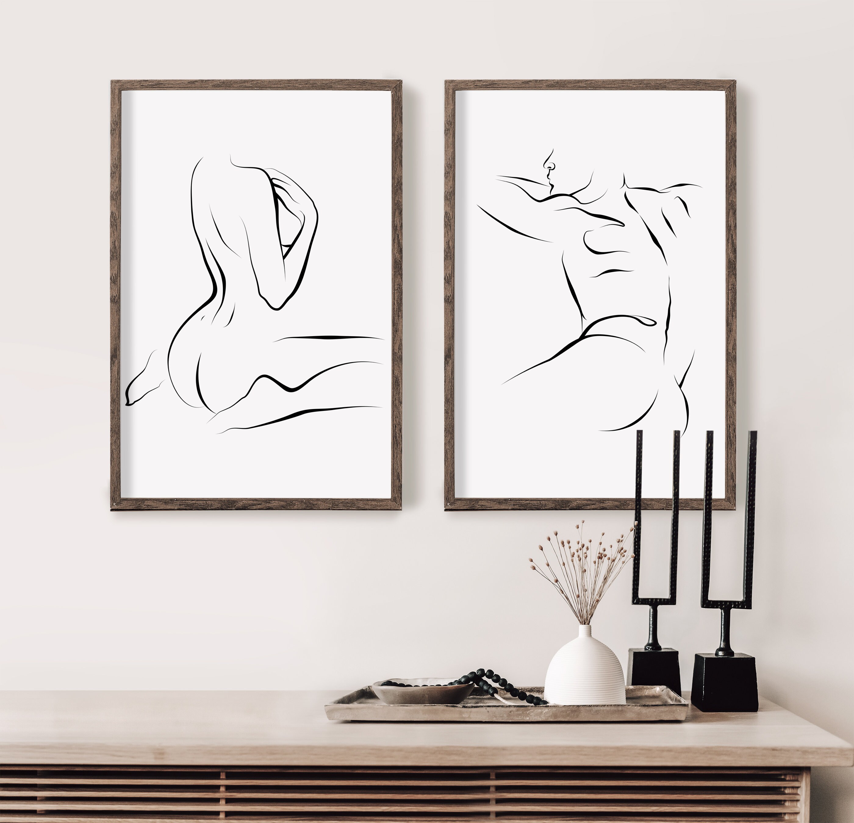 Female Line Art - Erotic Line Art - Nude Woman Art - Body Line Drawing - Nude Line Drawing - Sexy Drawing - Erotic Wall Art - Minimal Decor.