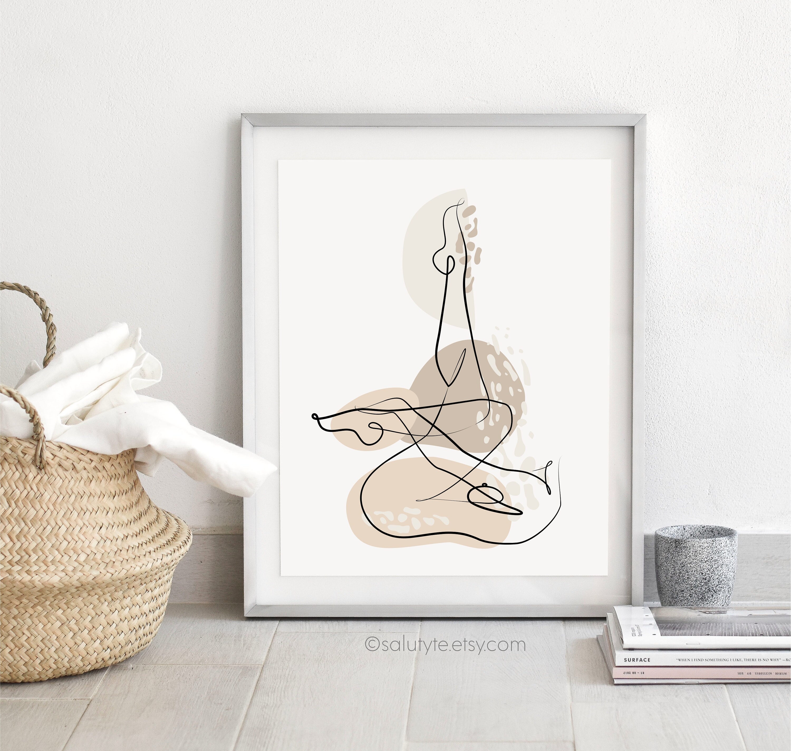Abstract Nude Art Print - sd37g36