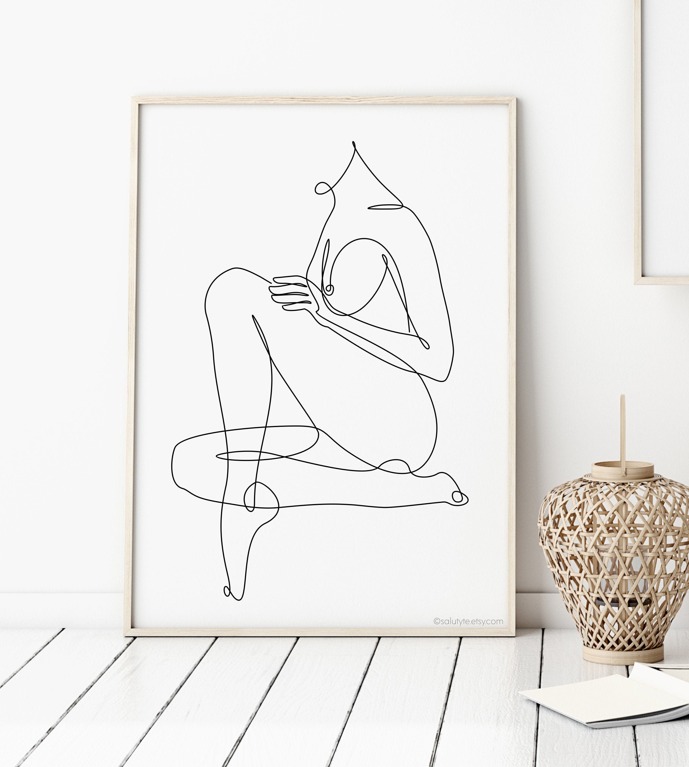 SexyNude One Line Art, Erotique Line Art, Woman Line Drawing, Naked Sexy Drawing, Erotic Wall Art, Scandinavian Art, Minimalist Female Art.