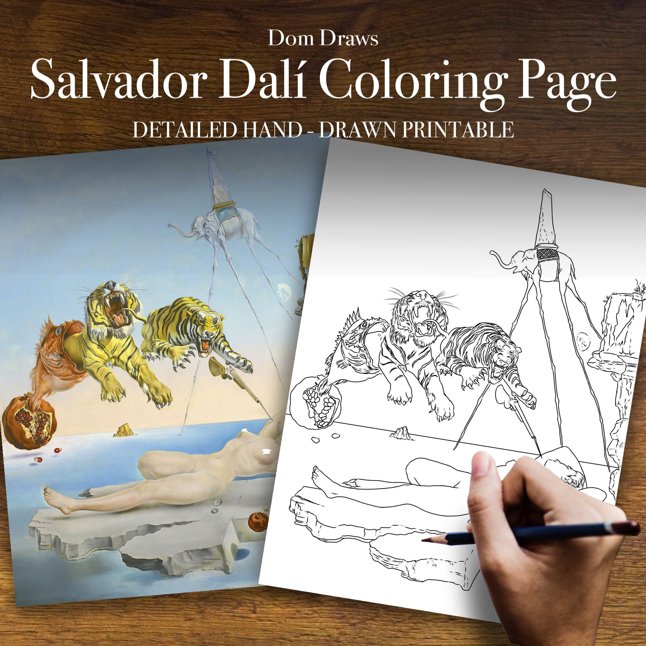 Dali Coloring Pages