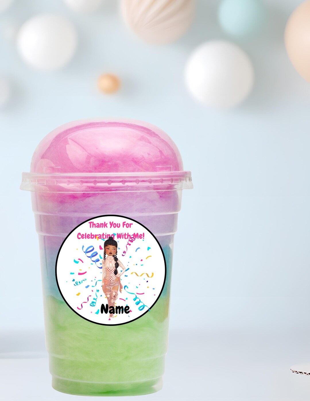 Dress to Impress Birthday Thank You Stickers | Printable| Party Favors ...