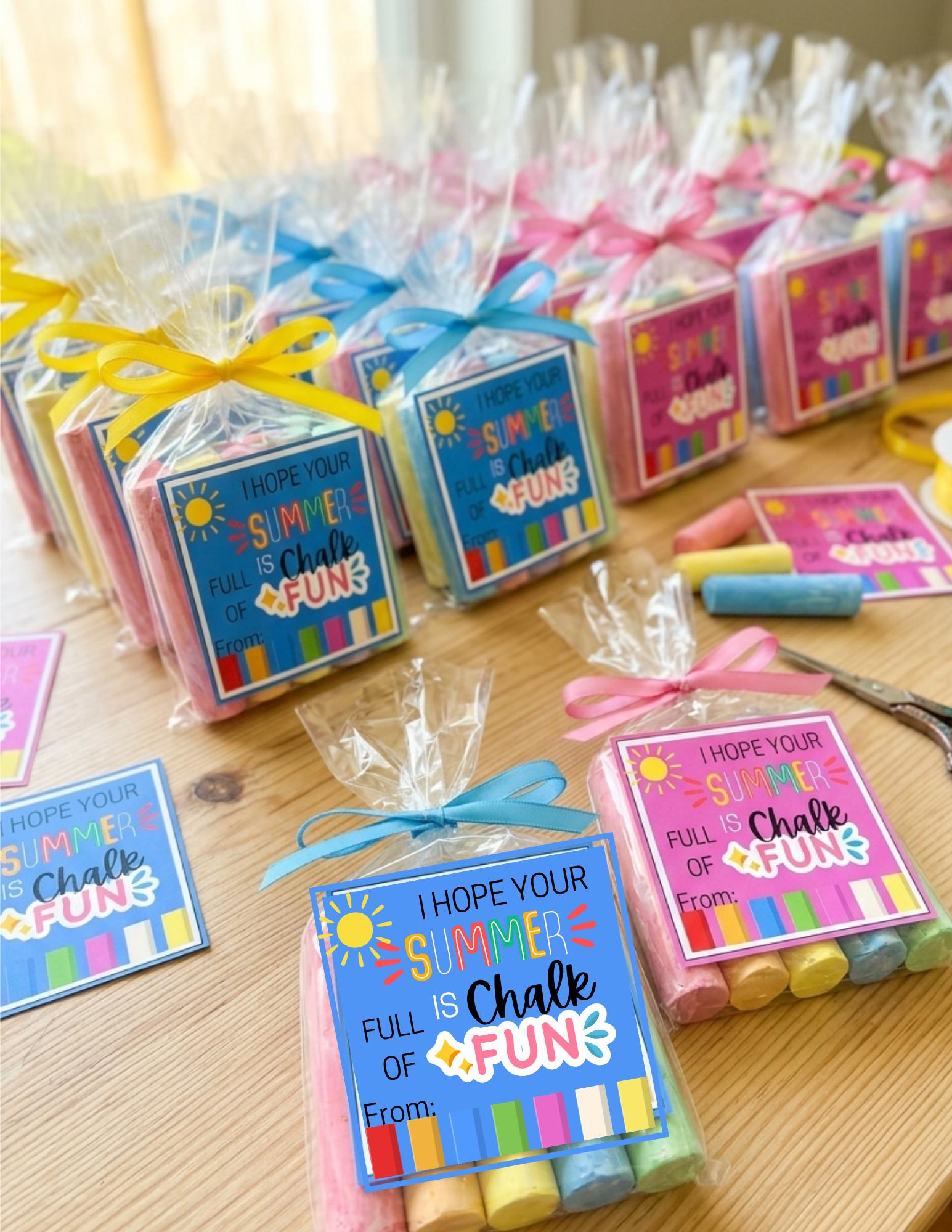 End of Year Gift Tags Printable - “hope Your Summer is Chalk Full of ...