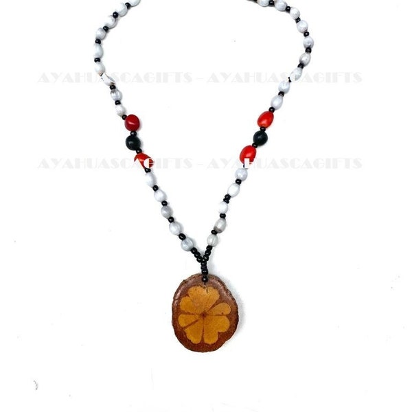 Amazon Ayahuasca Necklace Typical Ceremonial wear for luck and prosperity Free Shipping